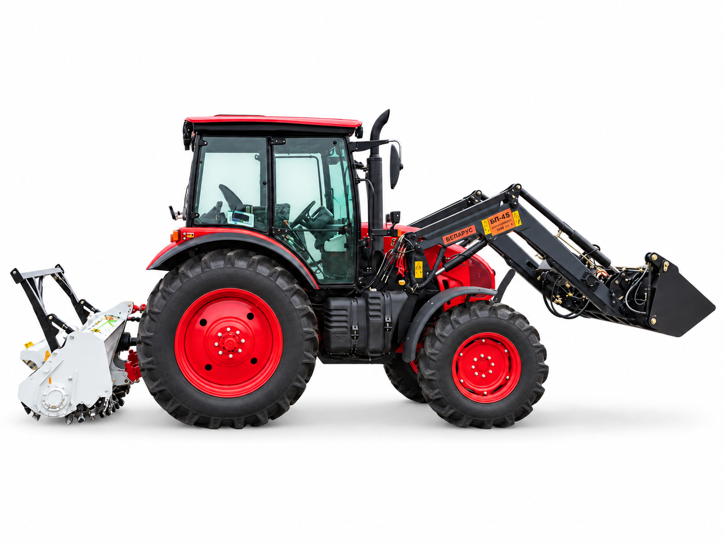 Беларус-1523 с мульчером NIUBO TMD200